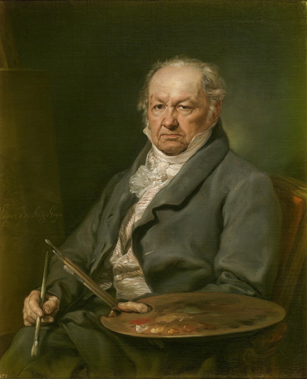 Francisco de Goya y Lucientes door Vicente Lopez y Portana