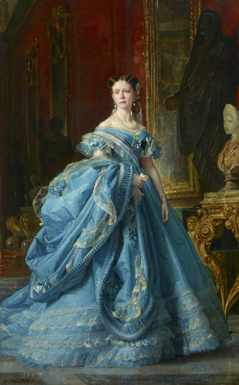 De infanta Isabel de Borbón y Borbón, dochter van Isabel II door Vicente Palmaroli y Gónzalez