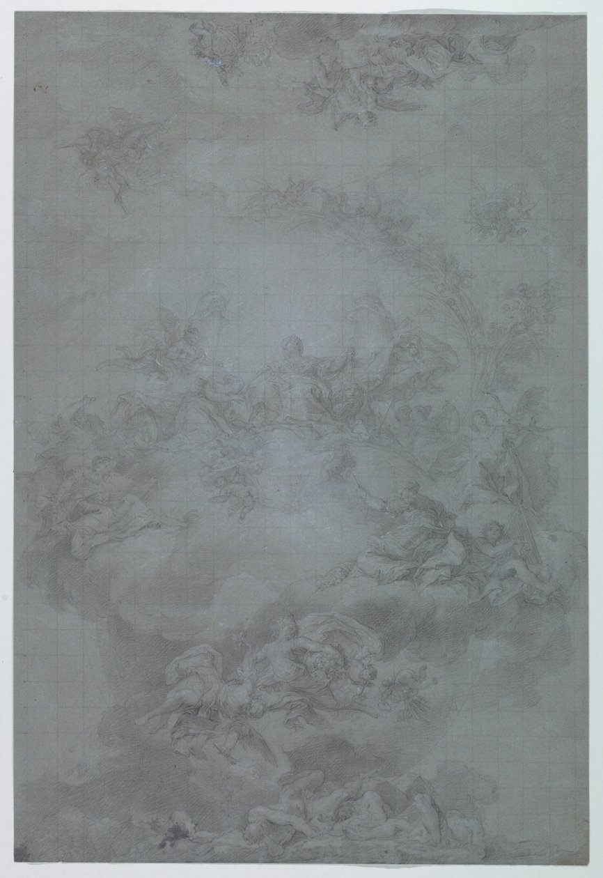 Studie voor Geschilderde Decoratie van een Plafond, Casino de la Reina (Koningin