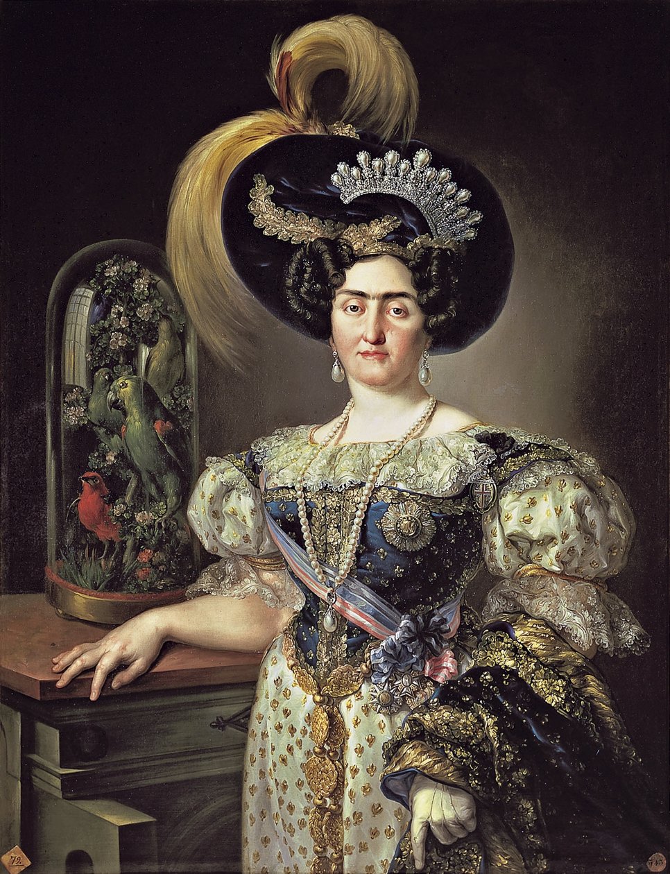 Portret van mevrouw María Francisca de Braganza y Borbón door Vicente López Portaña