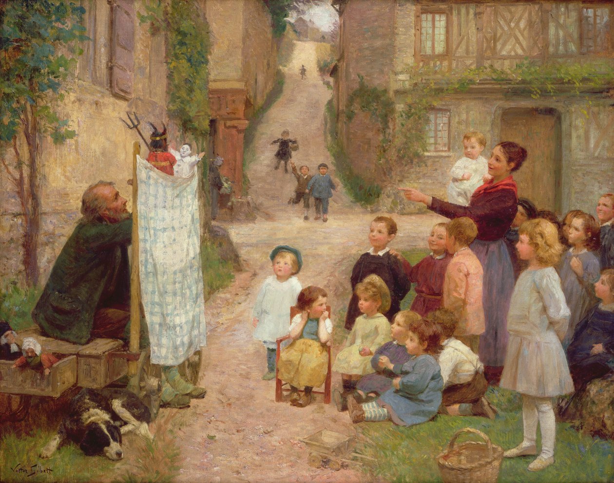 De Poppenkast door Victor Gabriel Gilbert