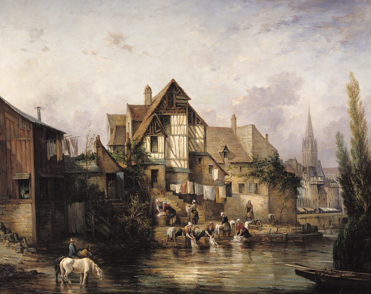 Het Was-Huis van Petits Murs door Victor Theophile Tesniere