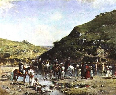 Bij het Water door Victor-Pierre Huguet