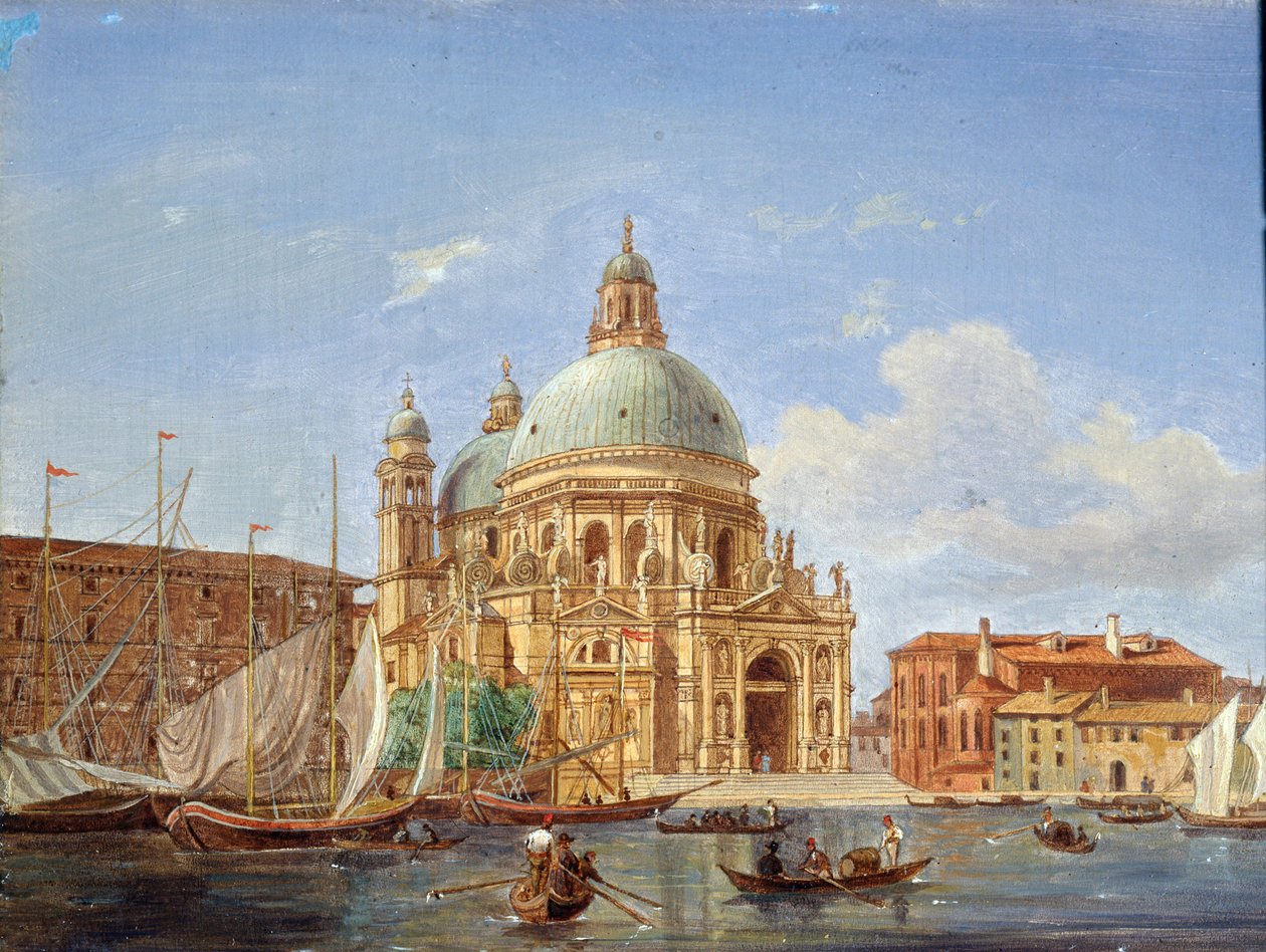 De Santa Maria della Salute Kerk, 19e eeuw door Victor Adam