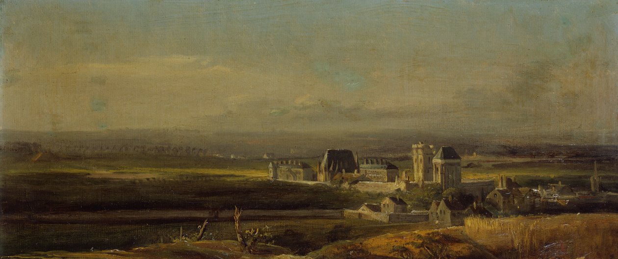 Kasteel en stad van Vincennes door Victor Amedee Faure