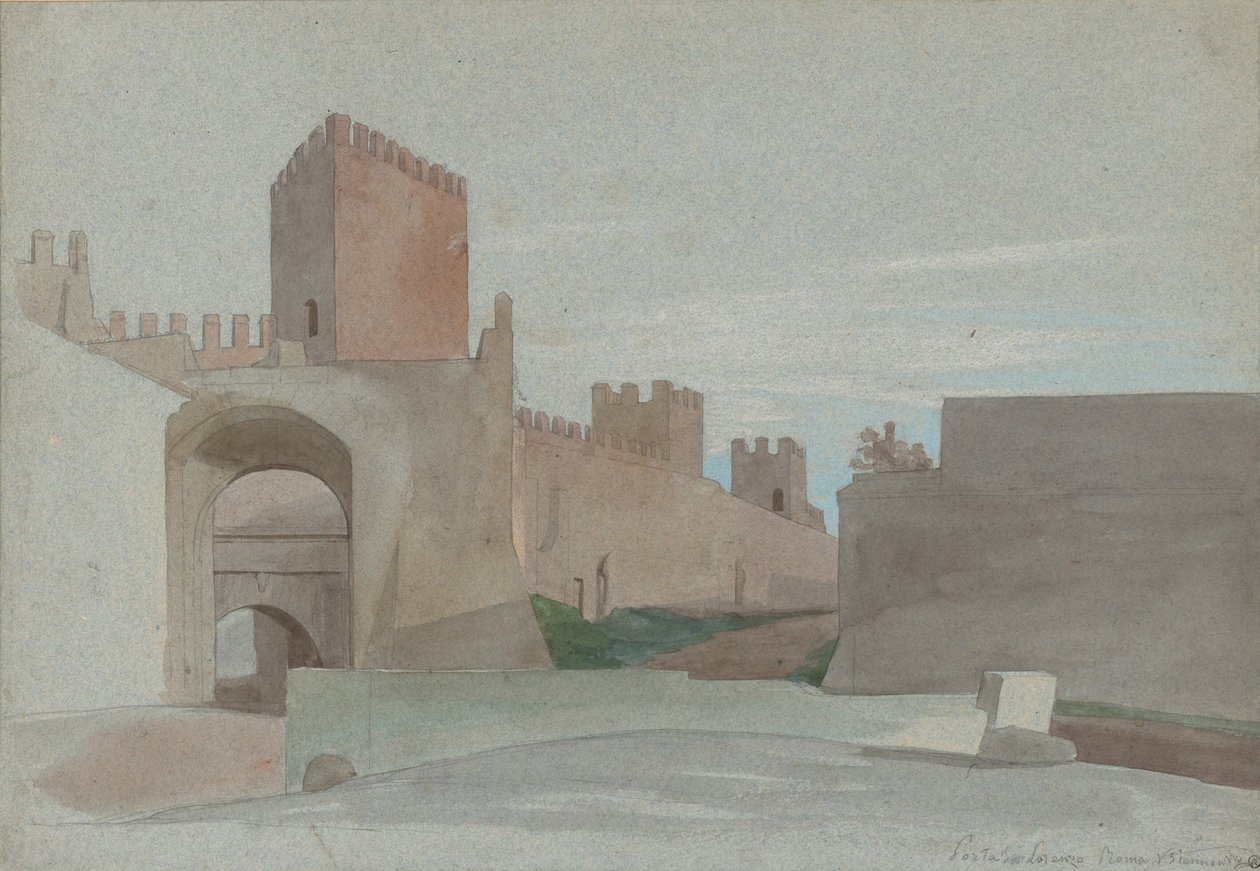Porta San Lorenzo, Rome door Victor François Eloi Biennourry
