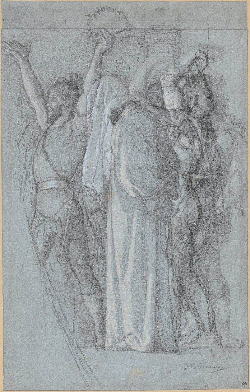 De bespotting van Christus door Victor François Eloi Biennourry