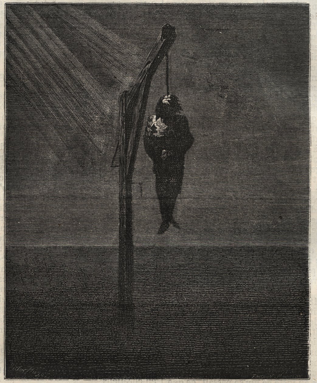 De ophanging van John Brown - Ophanging 2 december door Victor Hugo