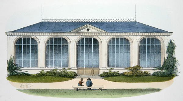 De Orangerie in Bellombre (Bourgogne) illustratie uit 