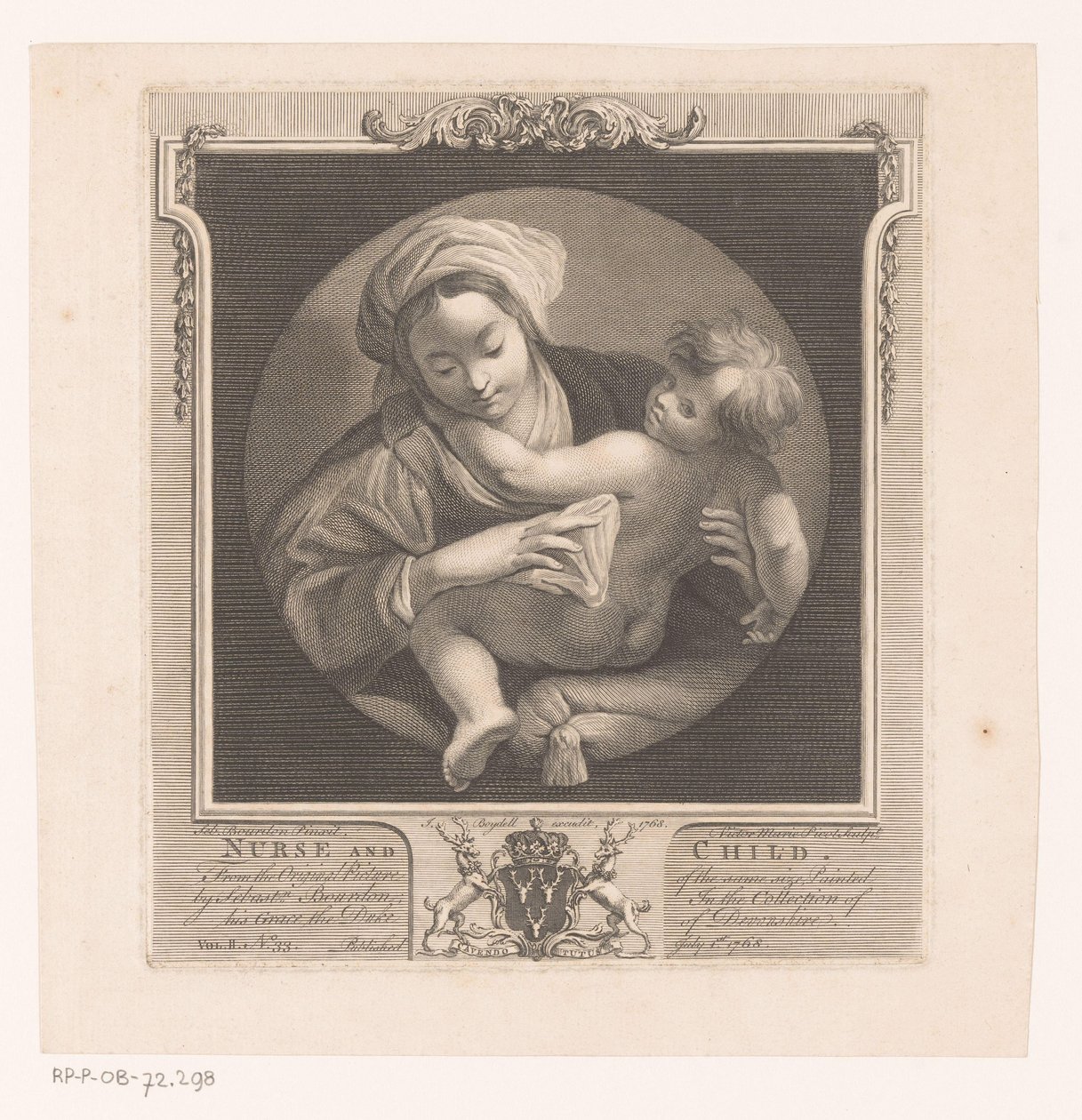 Vrouw met kind door Victor Marie Picot
