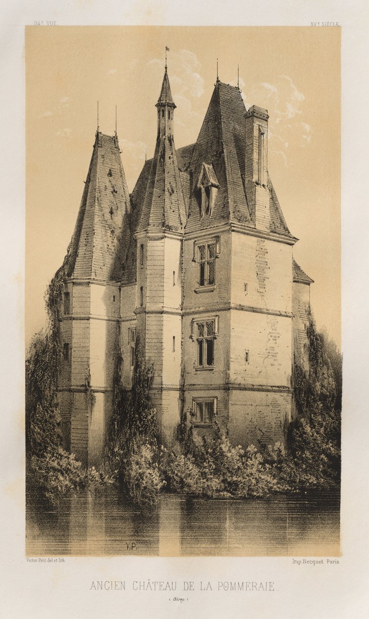 Ancien Château de la Pommeraie (Aisne) door Victor Petit