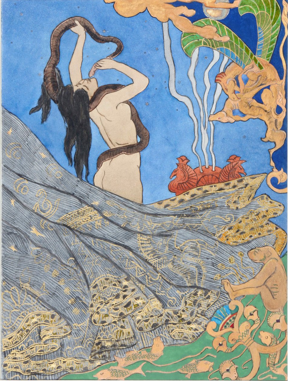 Illustratie bij Salammbô van Gustave Flaubert door Victor Prouvé