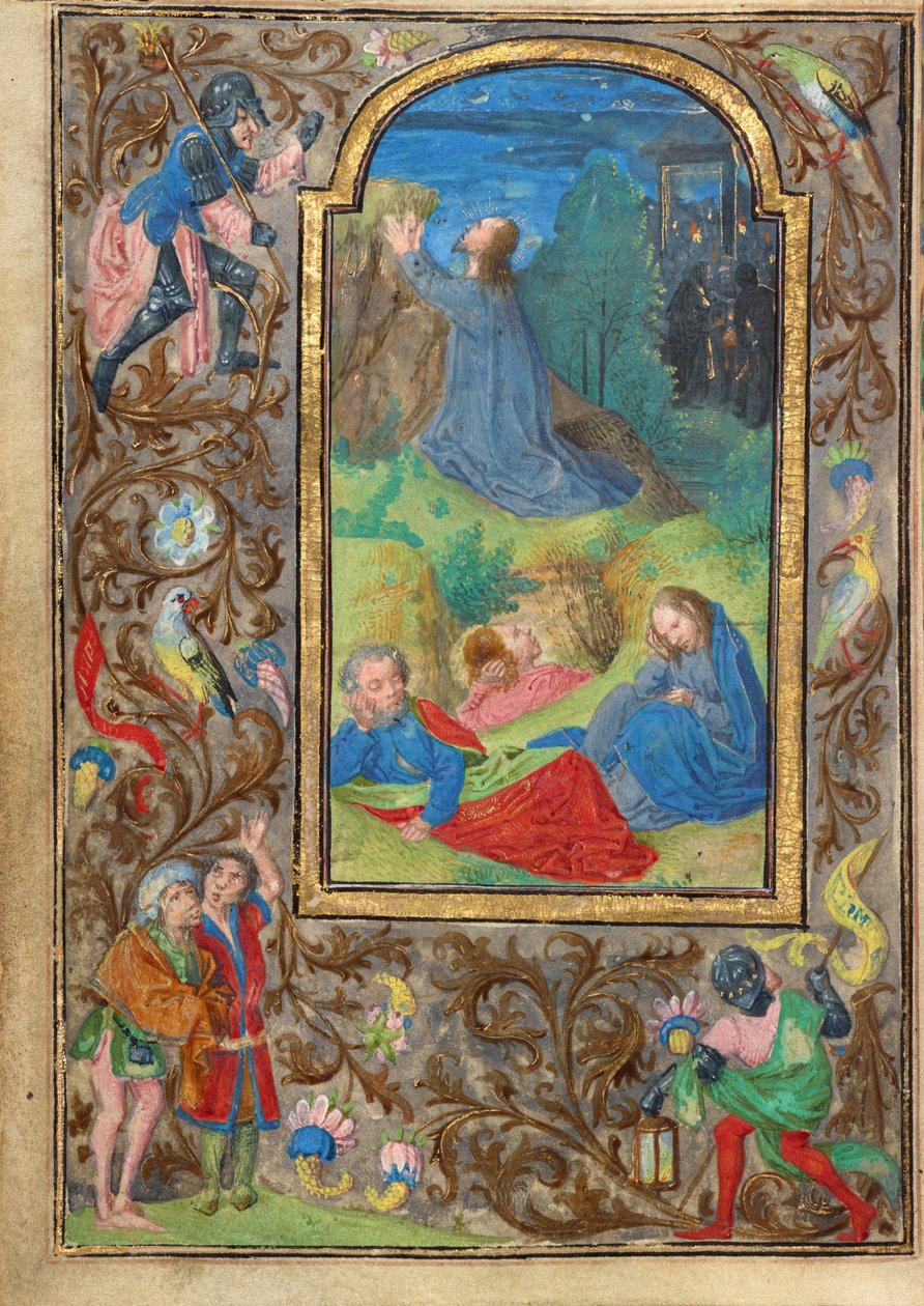 De lijdensweg in de tuin door Vienna Master of Mary of Burgundy