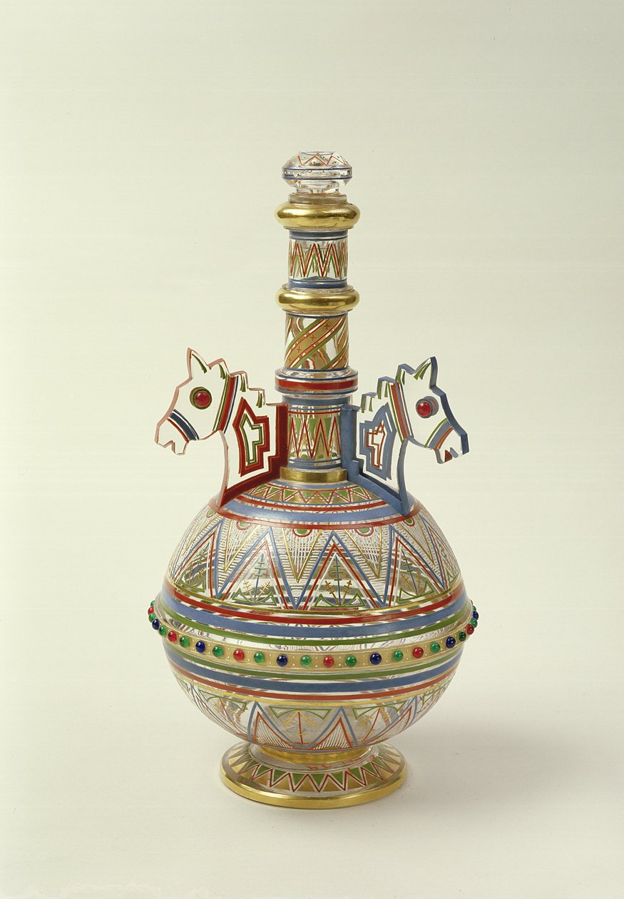 Karaf van de Keizerlijke Glasfabriek, c.1870-73 door Viktor Aleksandrovich Gartman