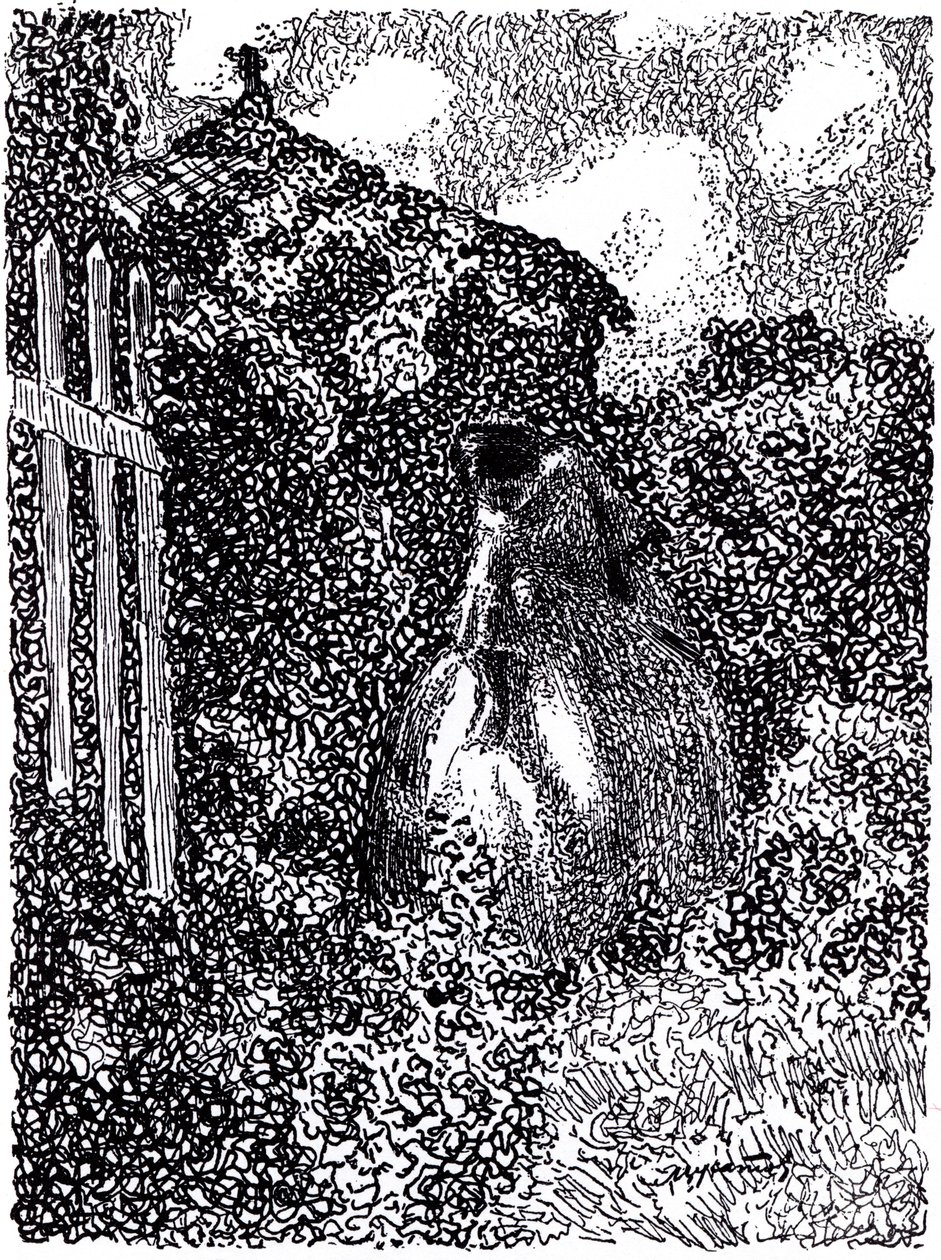 In het tuinpaviljoen. Symbolistisch tijdschrift Vesy The Balance, 1905 door Viktor Elpidiforovich Borisov Musatov