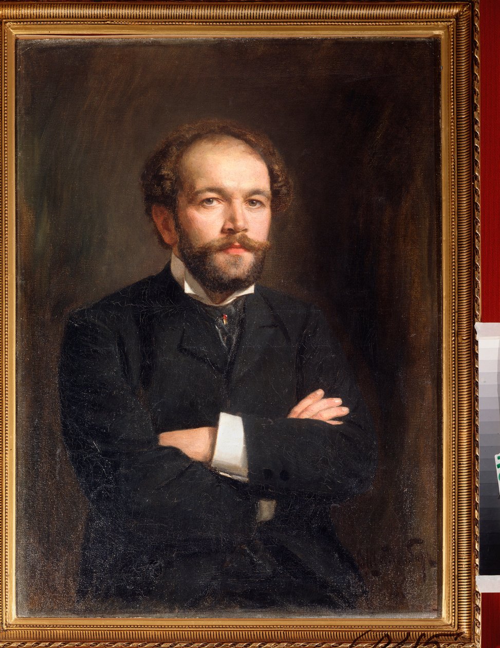 Portret van de componist Nikolai Medtner door Viktor Karlovich Stemberg