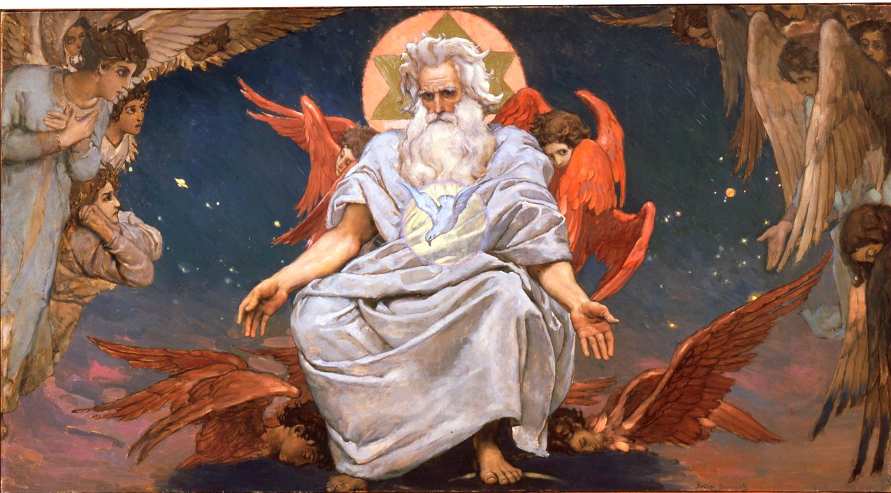 God de Vader, 1885-1896 door Viktor Mikhaylovich Vasnetsov
