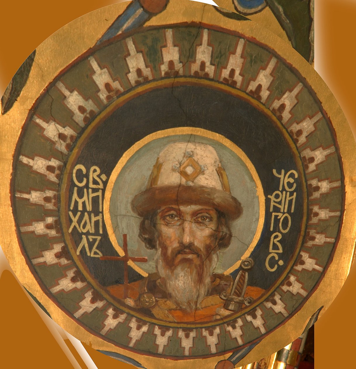 Heilige Prins Michael van Tsjernigov, 1885-1896 door Viktor Mikhaylovich Vasnetsov