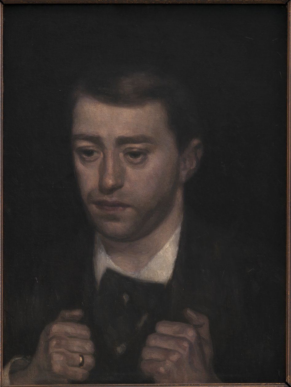 De componist Fini Henriques door Vilhelm Hammershøi