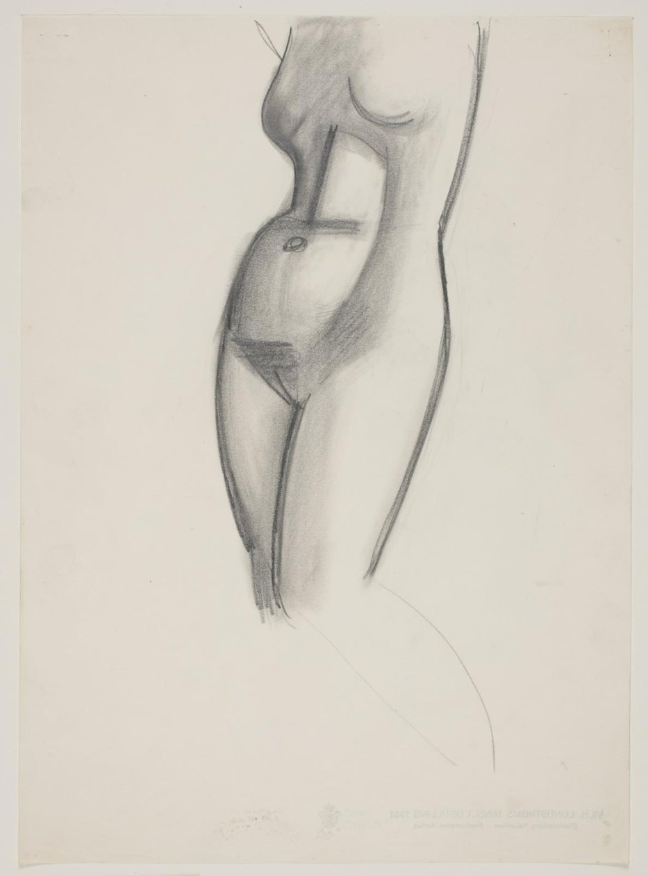 Vrouwelijk model, torso door Vilhelm Lundstrøm