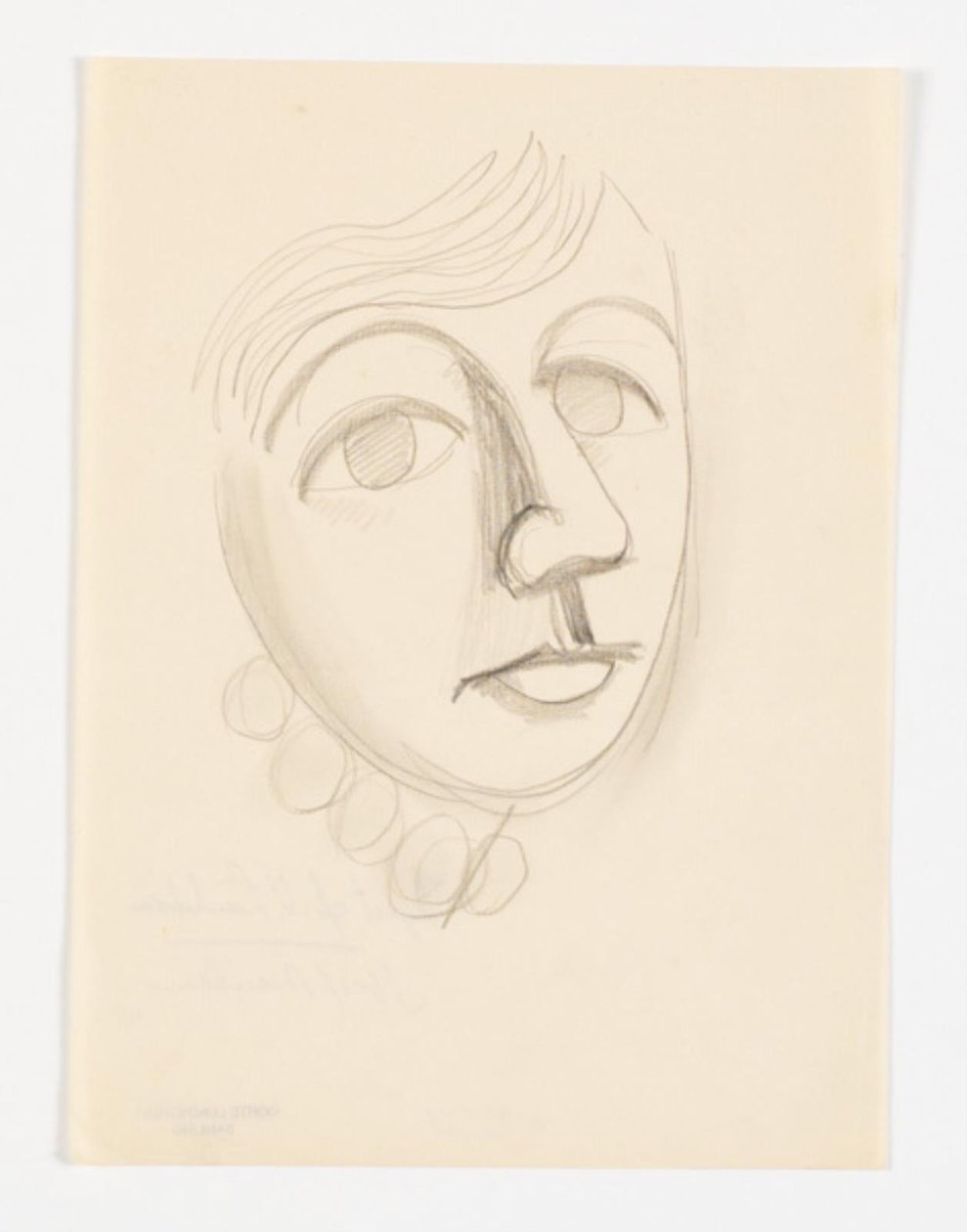 Portret van de dochter van de kunstenaar, Dorte Lundstrøm, driekwart profiel naar rechts door Vilhelm Lundstrøm