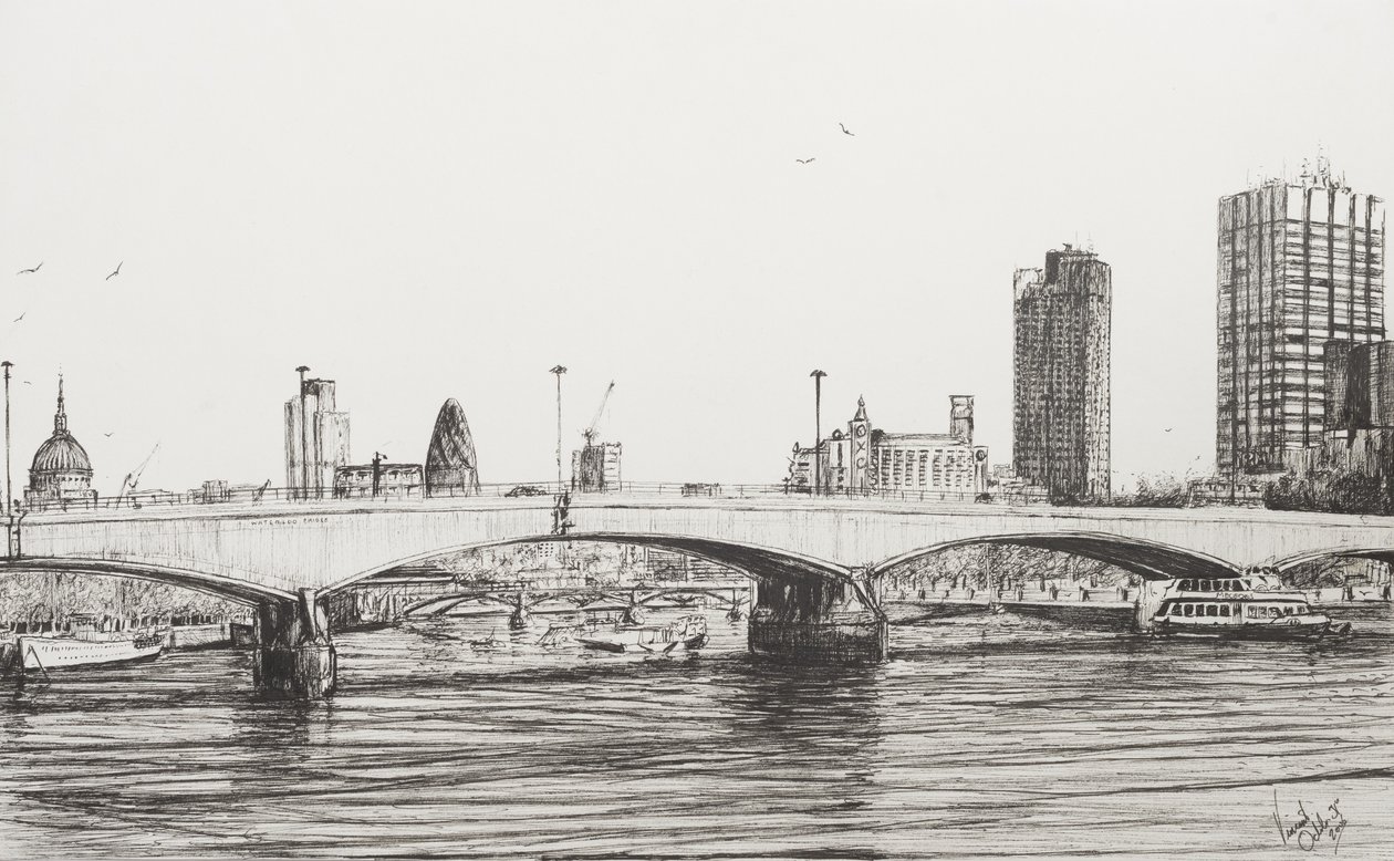 Waterloo Brug Londen, 2006 door Vincent Alexander Booth