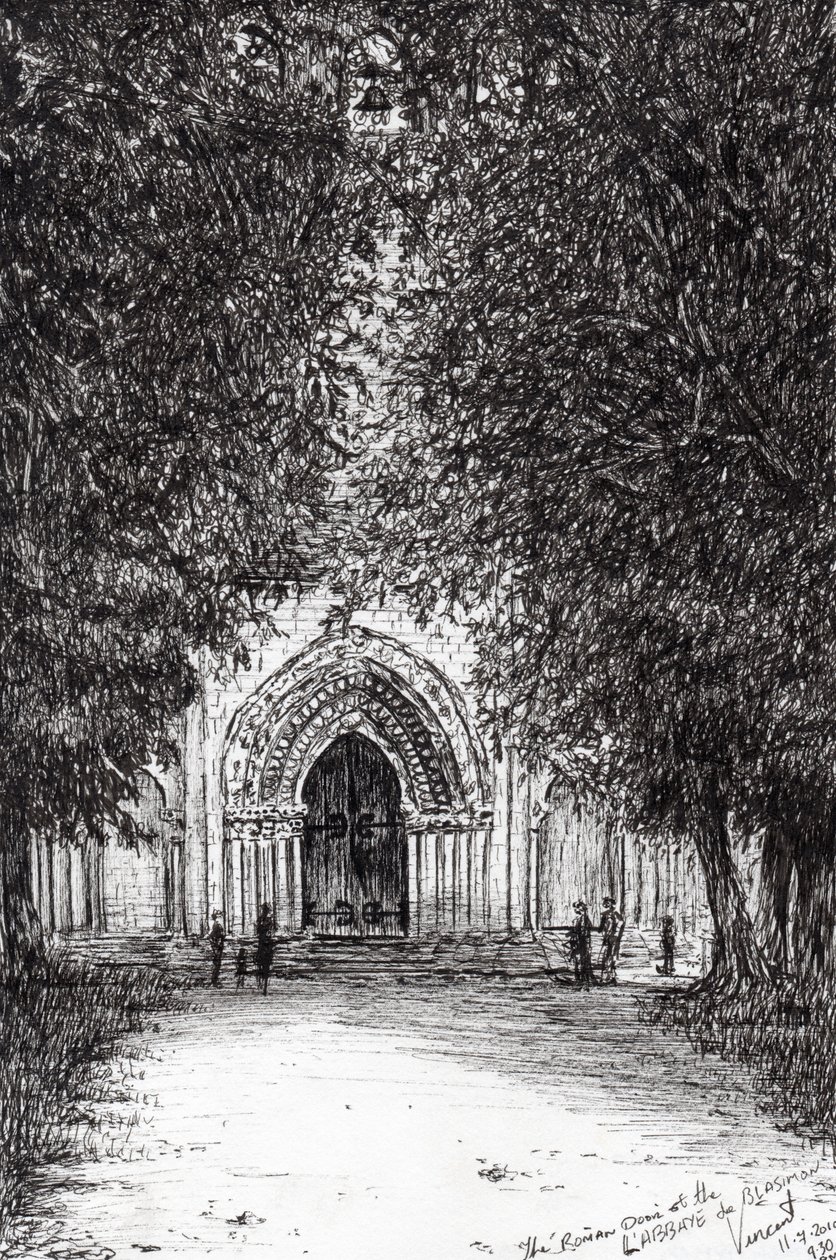 De Romeinse Deur abdij van Blassimon, 2010 door Vincent Alexander Booth