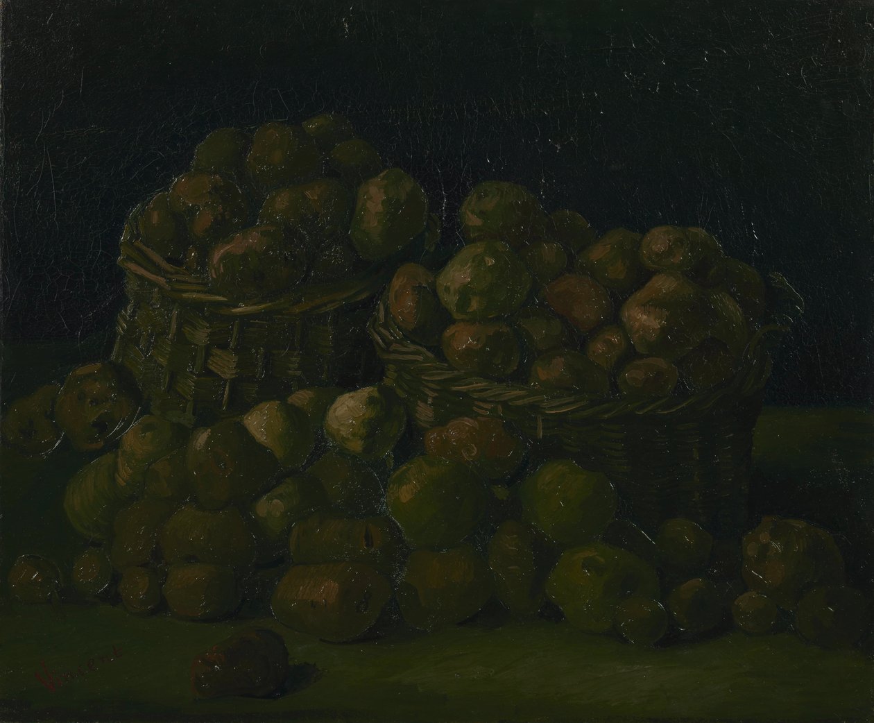 Mandjes met aardappelen door Vincent van Gogh