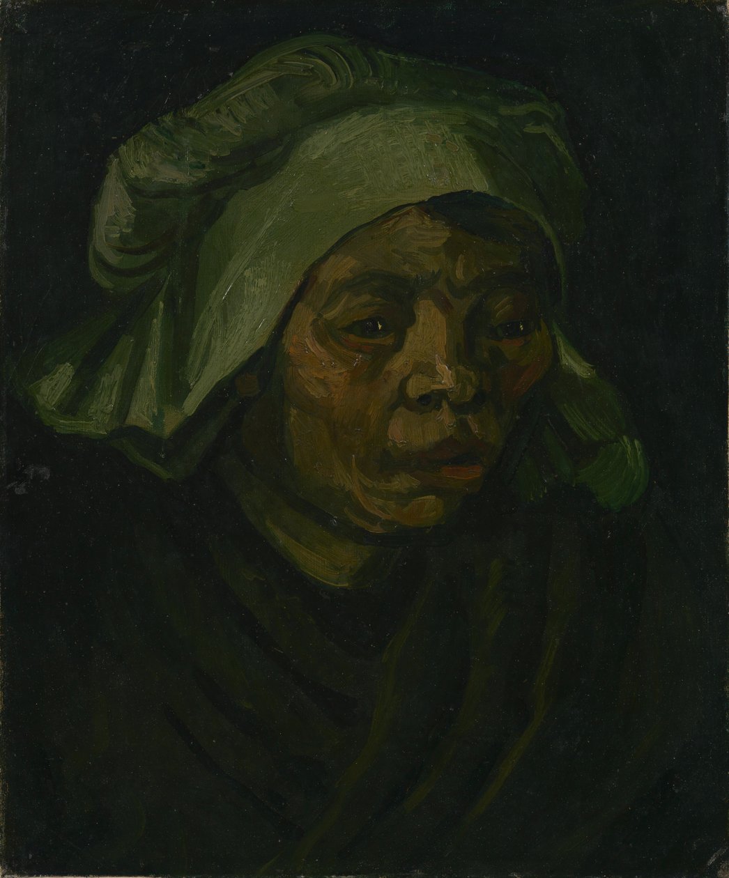 Hoofd van een vrouw door Vincent van Gogh