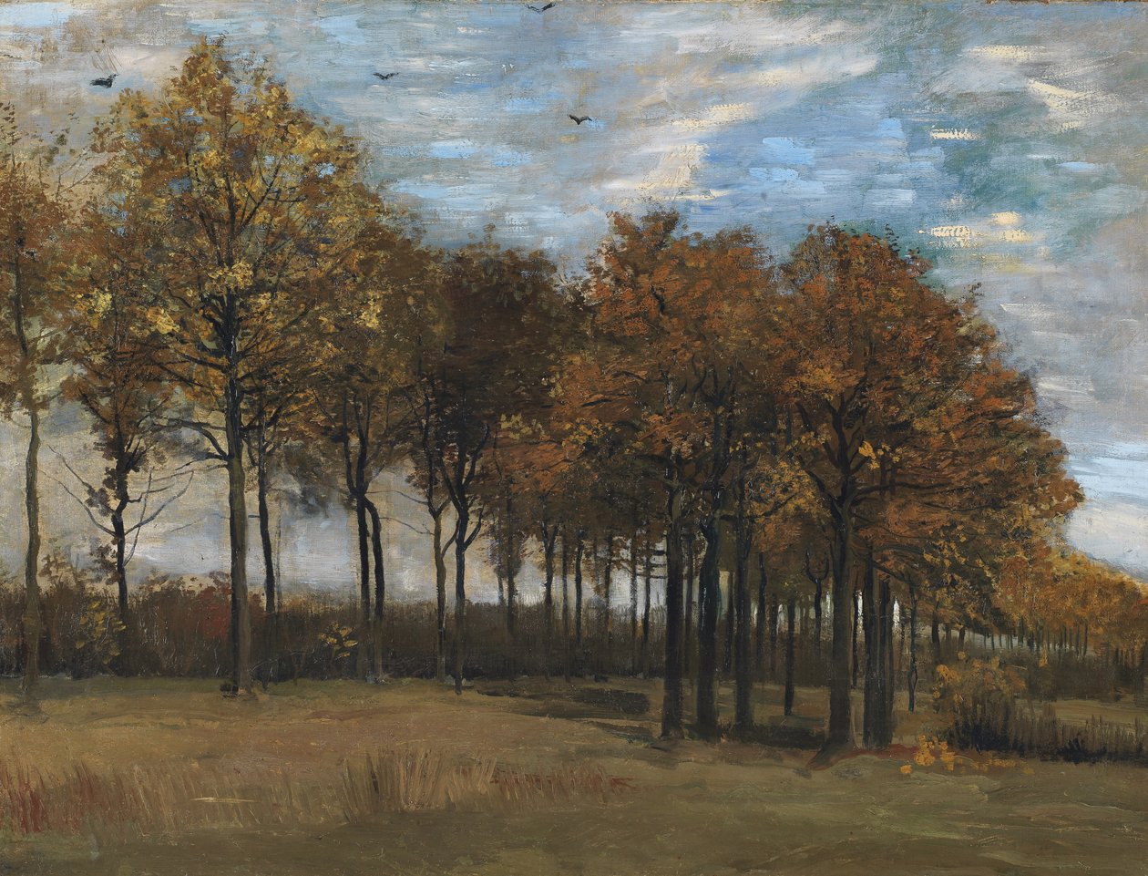 Herfstlandschap, c.1885 door Vincent van Gogh