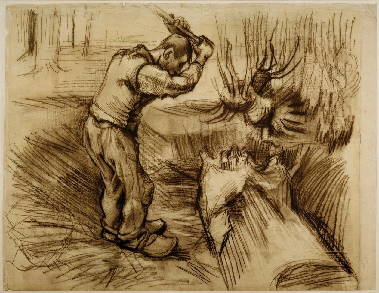 Houthakker door Vincent van Gogh