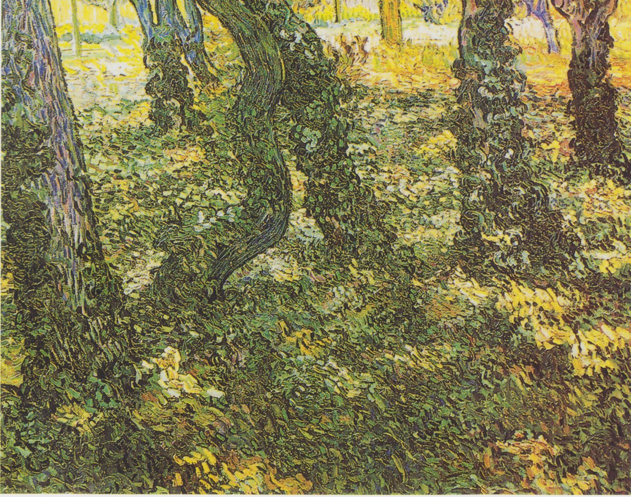 Onderhout met klimop door Vincent van Gogh