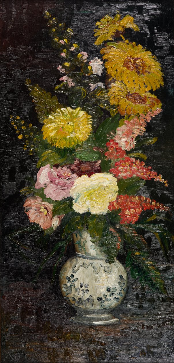 Vaas met bloemen door Vincent van Gogh