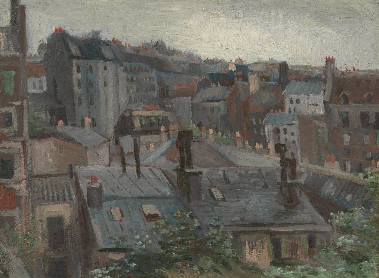 Uitzicht vanuit Vincents studio door Vincent van Gogh