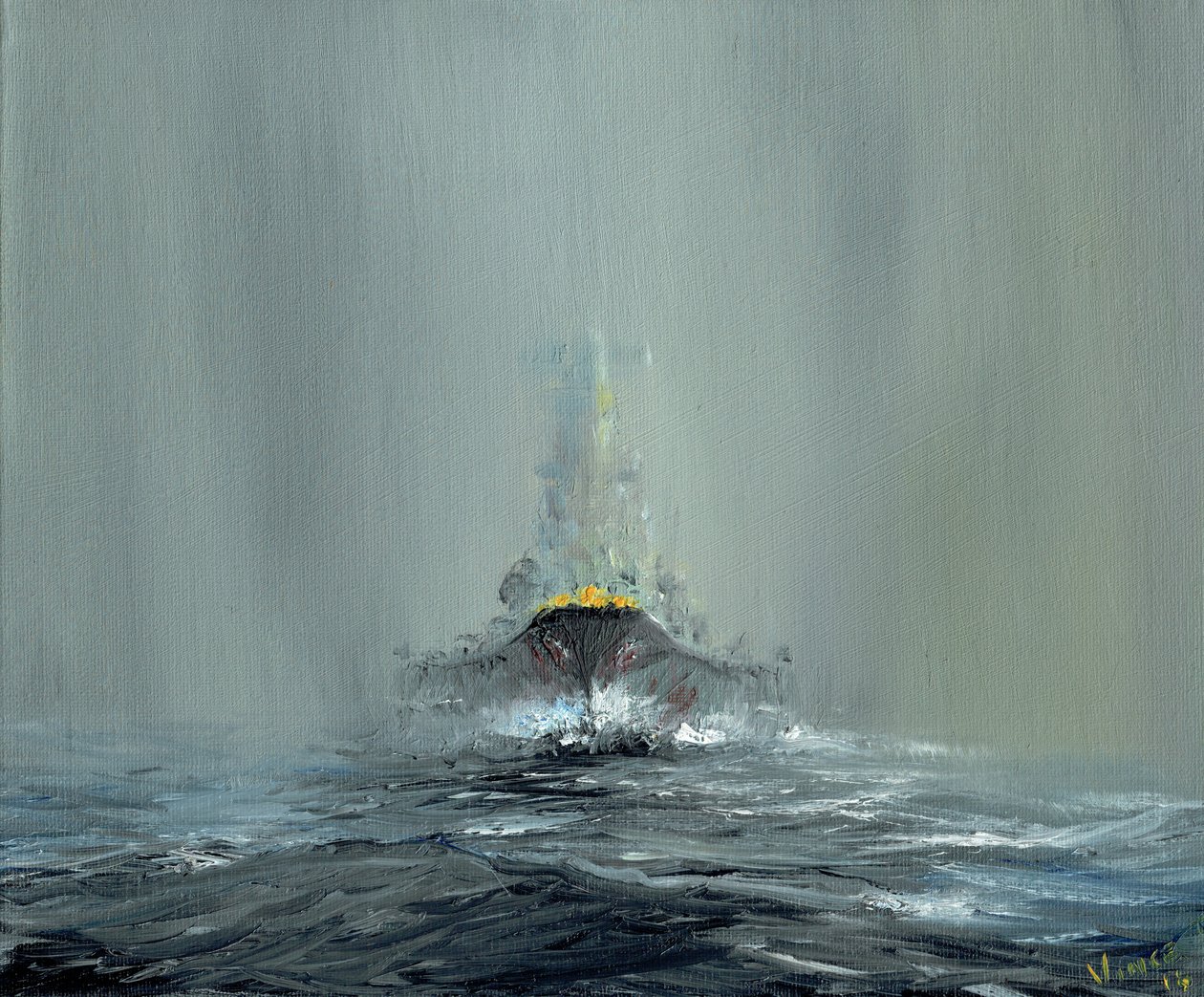 Slagschip Yamato 1945, 2016 door Vincent Alexander Booth