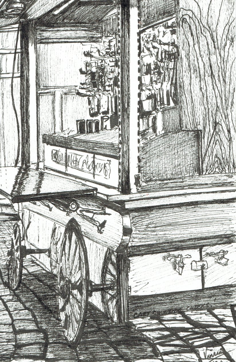 Kar buiten Cheers Bar Boston USA, 2003 door Vincent Alexander Booth