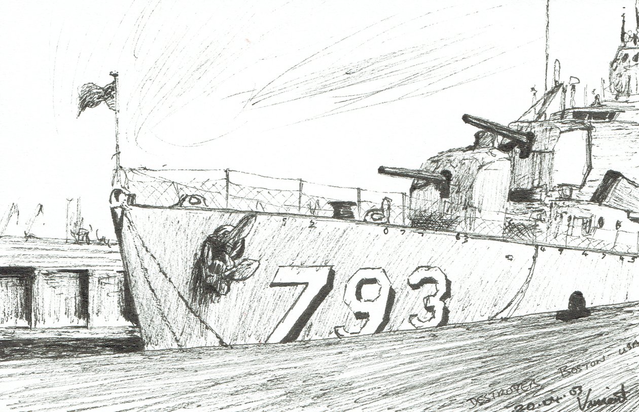 Destroyer 793 Boston Maritiem Museum, 2003 door Vincent Alexander Booth