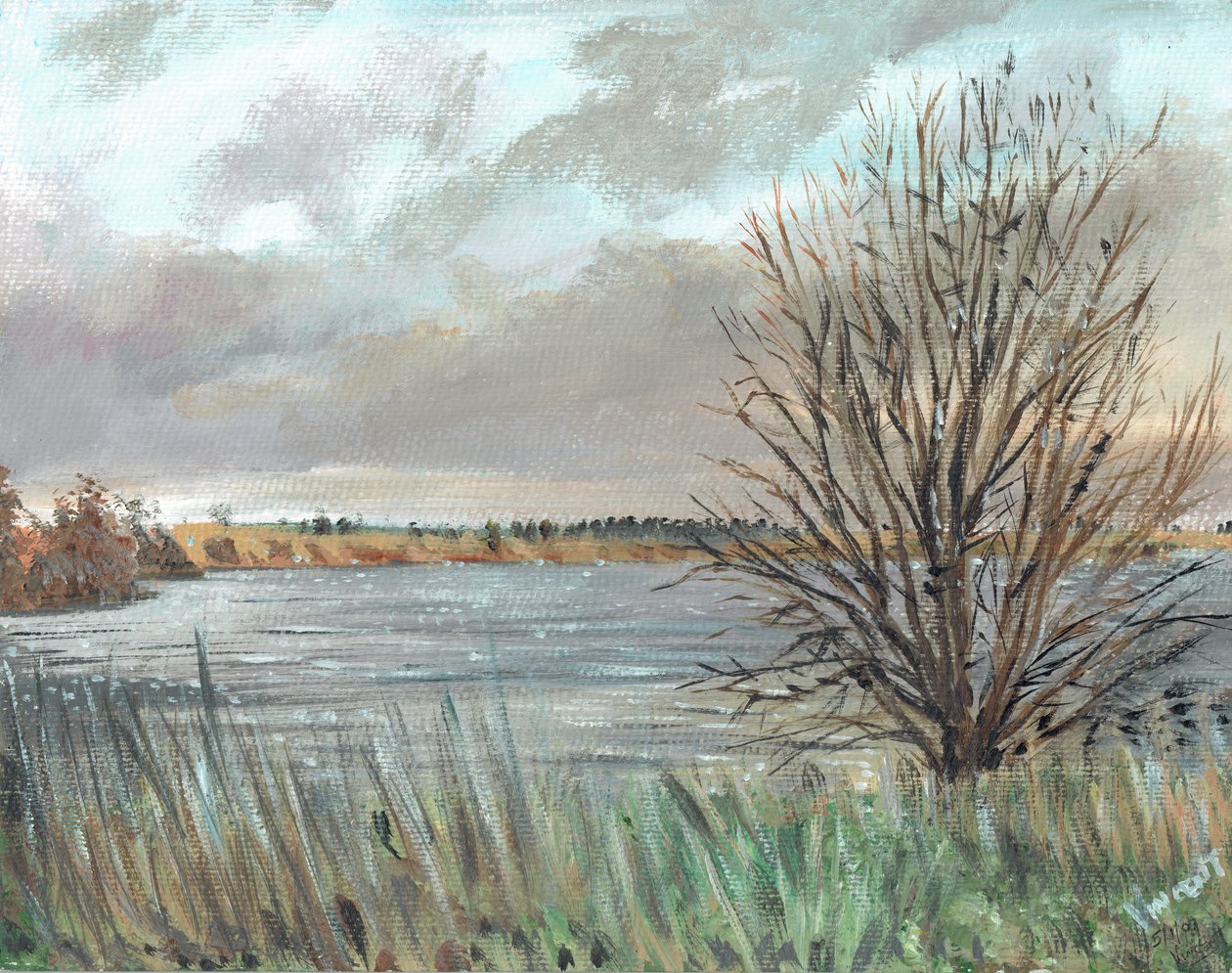 Fannyside Loch door Vincent Alexander Booth