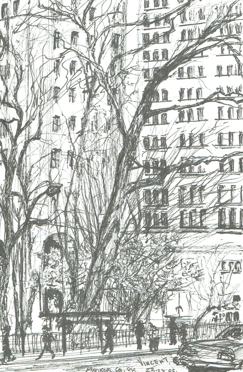 Madison Square park New York, 2003 door Vincent Alexander Booth