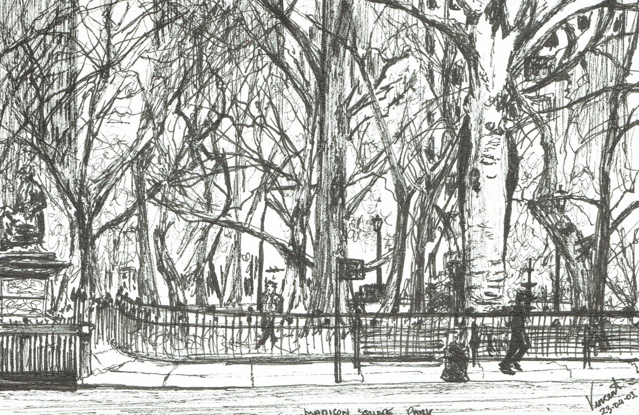 Madison Square Park New York, 2003 door Vincent Alexander Booth