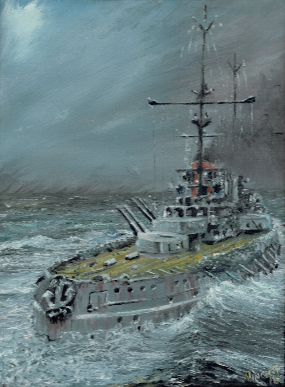 SMS Friedrich der Grosse bij Jutland 1916, 2016 door Vincent Alexander Booth