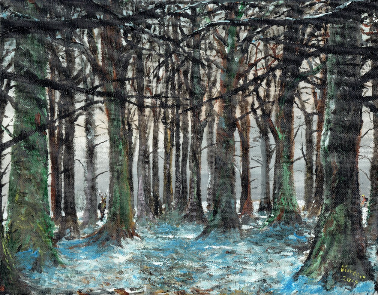 Hert en Renner Lyme Park, 2016 door Vincent Alexander Booth