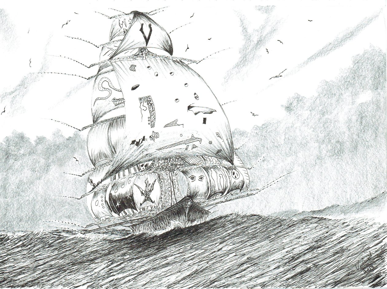 Stormscheppers Argentijnse Zee door Vincent Alexander Booth