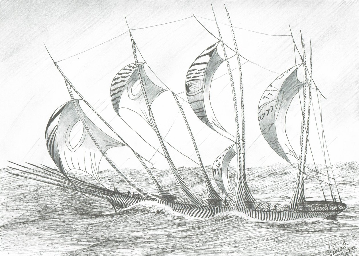 Stormmakers Keltische Zee door Vincent Alexander Booth