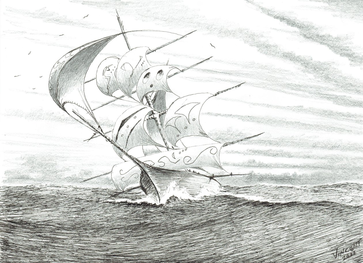 Stormscheppers Gizhiginskaya Guba, 2022 door Vincent Alexander Booth