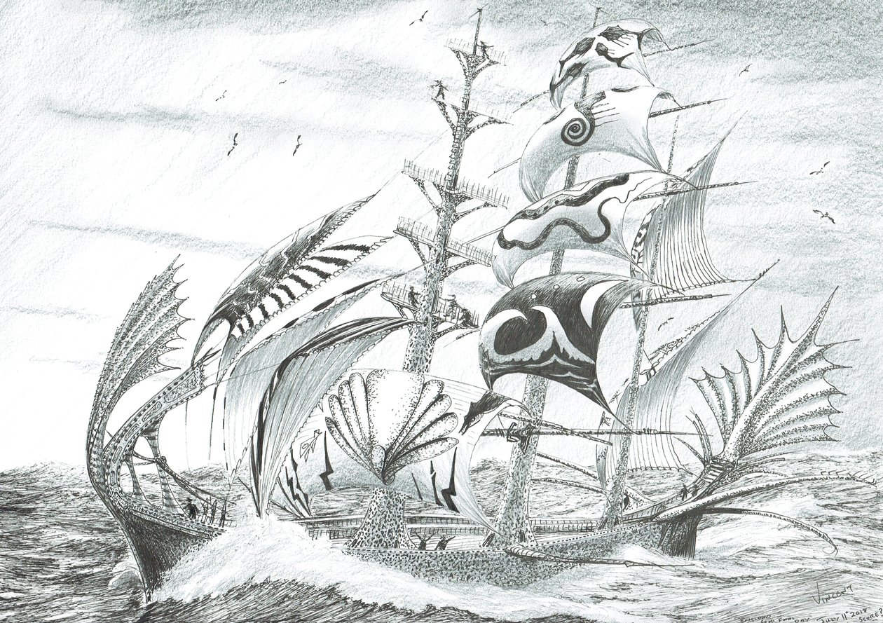 Stormscheppers Groenlandse Zee door Vincent Alexander Booth