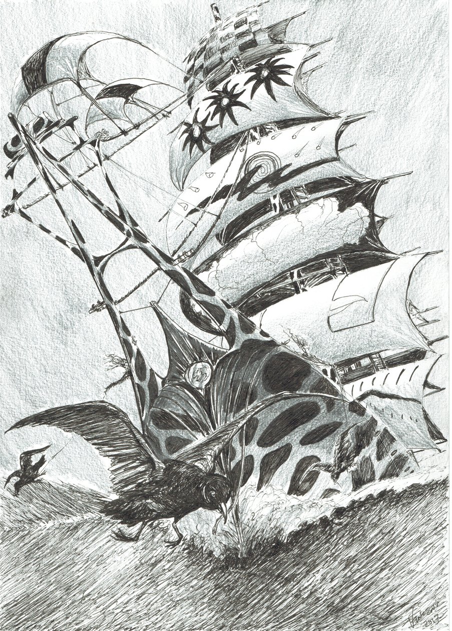 Storm Scheppers Timor Zee door Vincent Alexander Booth