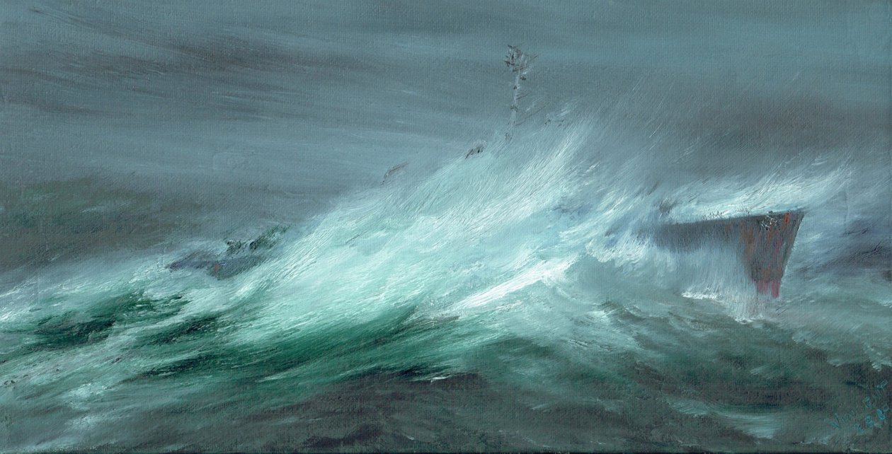 USS Spence verloren in Pacifische Tyfoon 18 december 1944, 2019 door Vincent Alexander Booth
