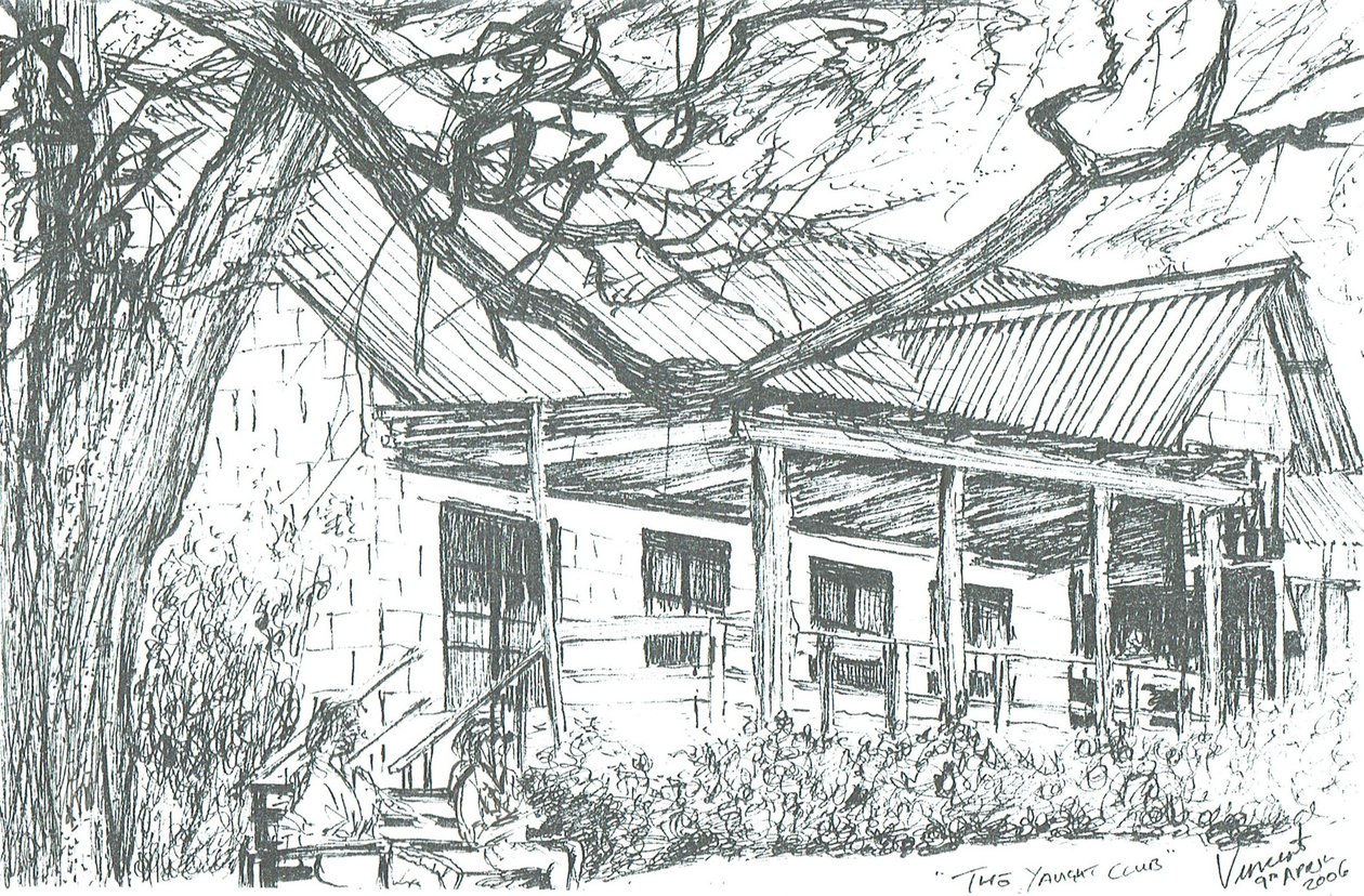 Yachtclub bij Lake Naivasha, Kenia door Vincent Alexander Booth