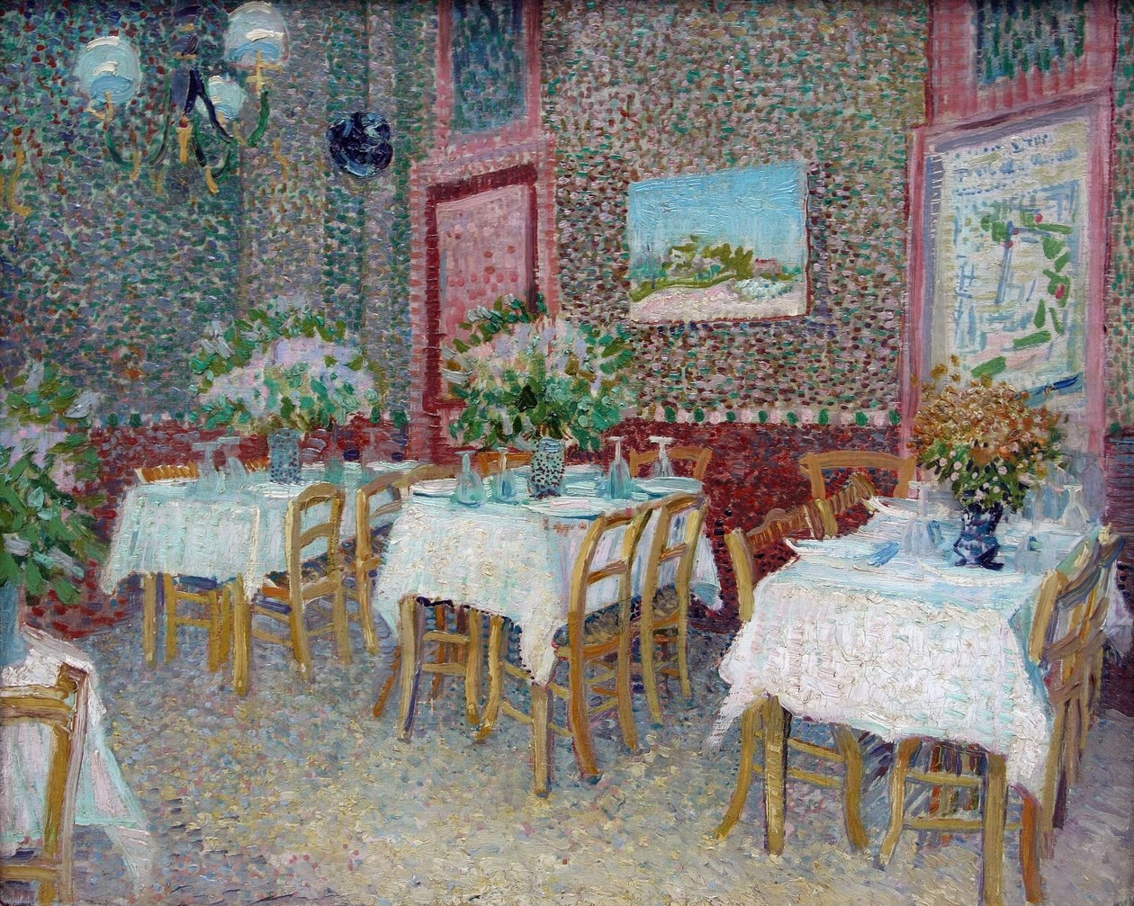 Interieur van een restaurant, 1887 door Vincent van Gogh